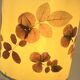 Vintage brutalist stoneware ceramic lamp base with dried flower shade