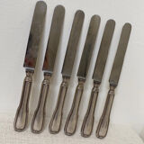Silver metal knives
