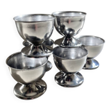 Vintage stainless steel egg cups