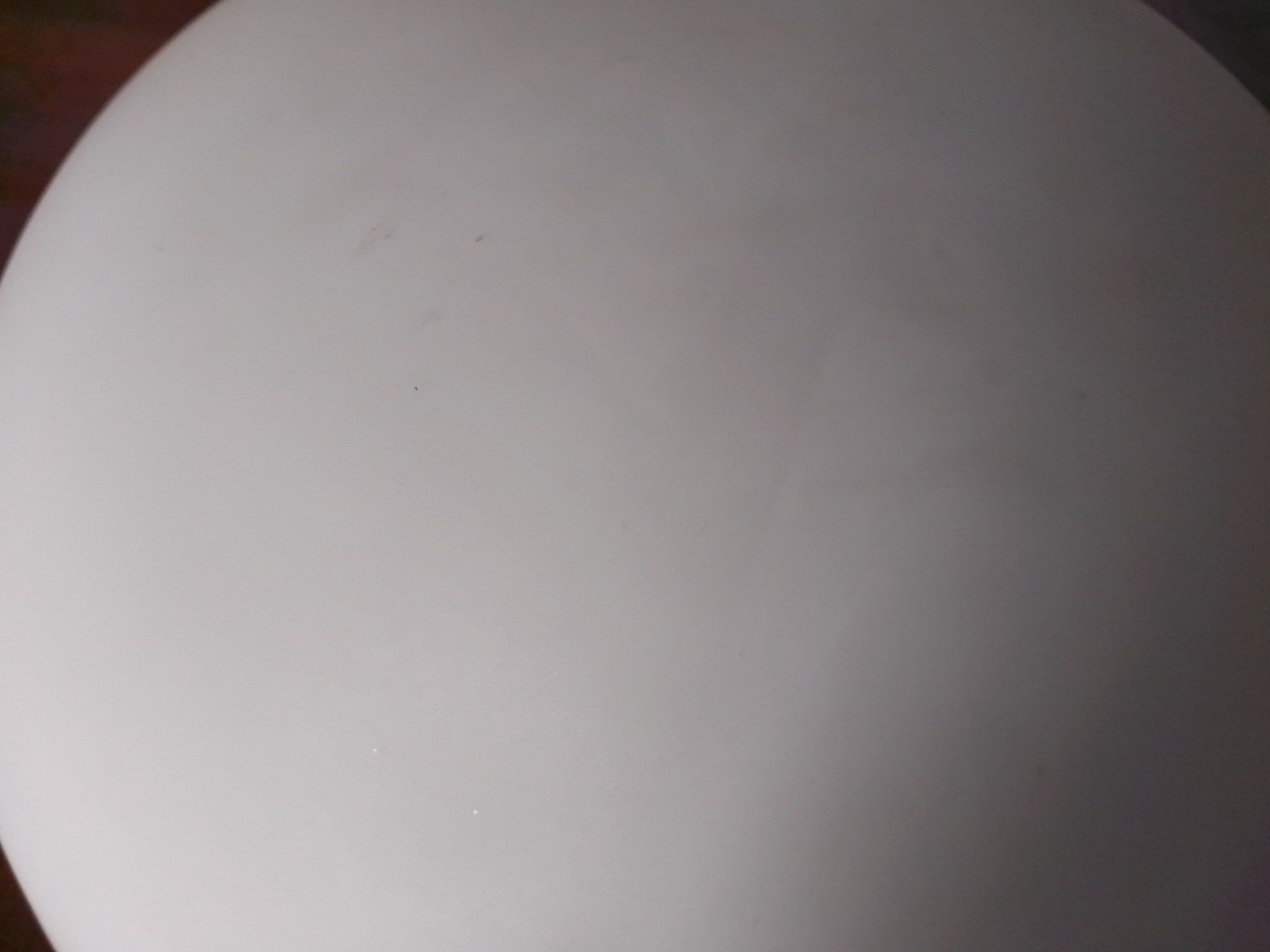 Opaline-style round glass ceiling light