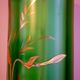 Vase with daffodils in blown glass, enameled, gilded, Legras Montjoye workshops, art nouveau