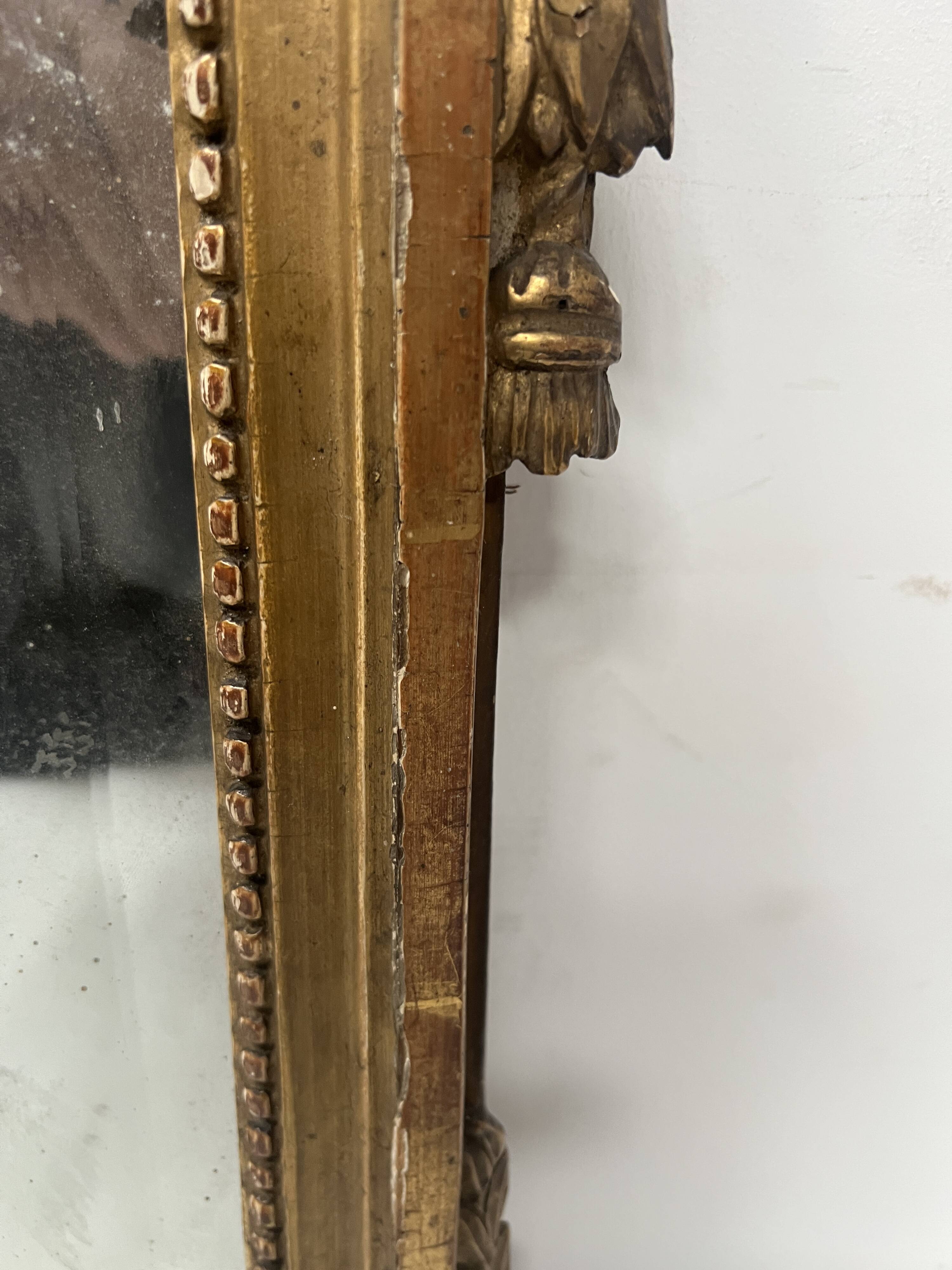 Louis XV mirror in carved and gilded wood, 18th century