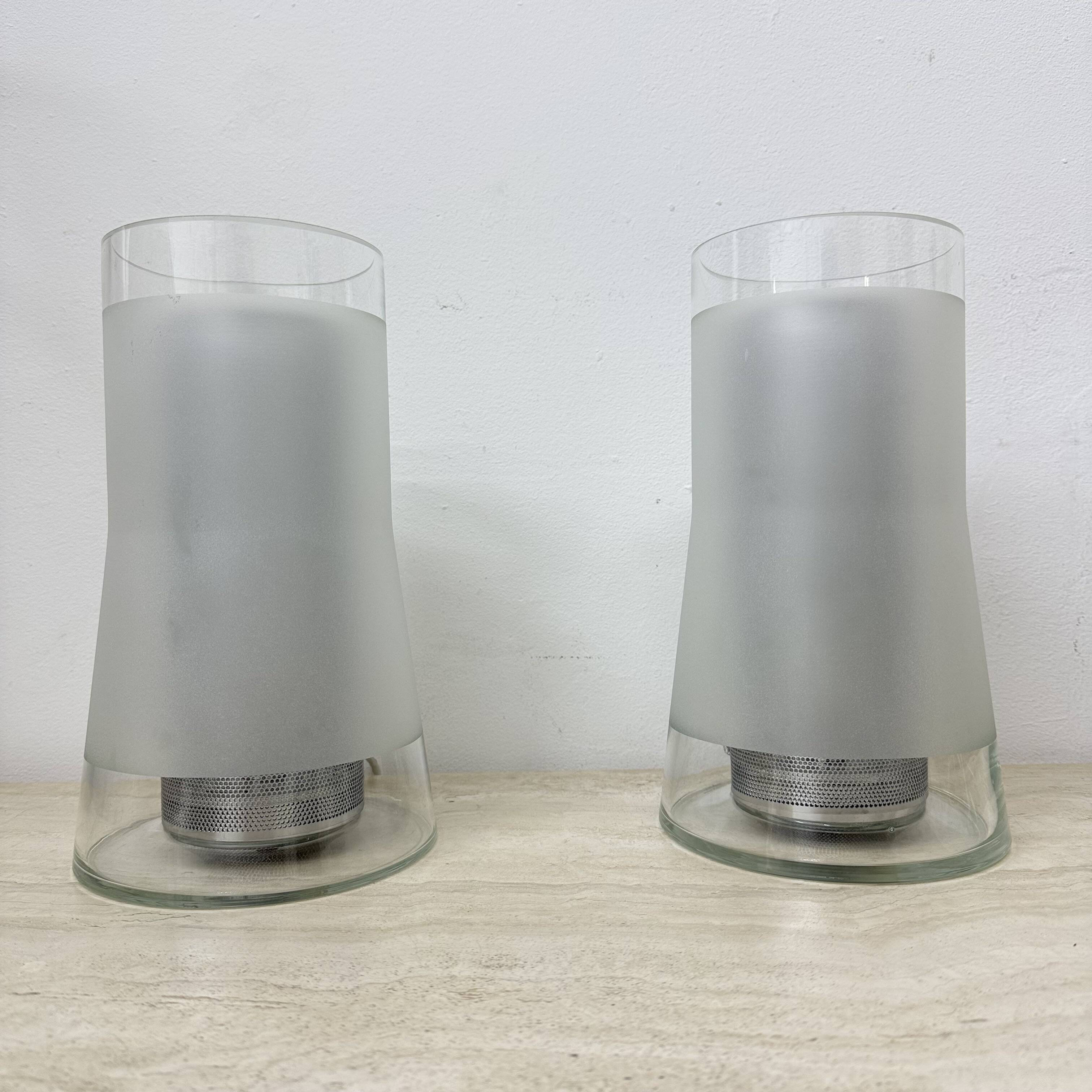 Vintage IKEA 80s table lamp B9919 – hand made frosted glass with diffuser