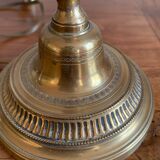 Pied de lampe laiton bougeoir