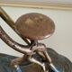 Hakuli bronze lamp from Israel, 1950s