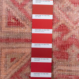 Faded turkish kitchen rug mat 1'5" x 3'9"