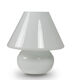 Pair of white opaline lamps, 1990s