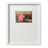 The Pink Ticket - Original Collage