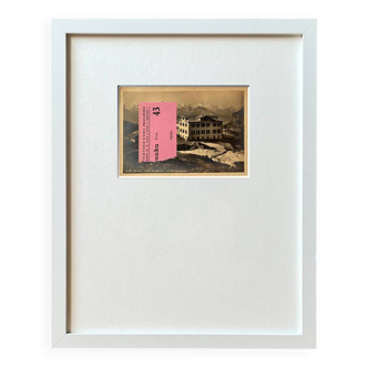 Le Ticket Rose - Collage original