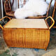 Rattan bench chest