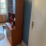 Library vintage teak showcase 1960