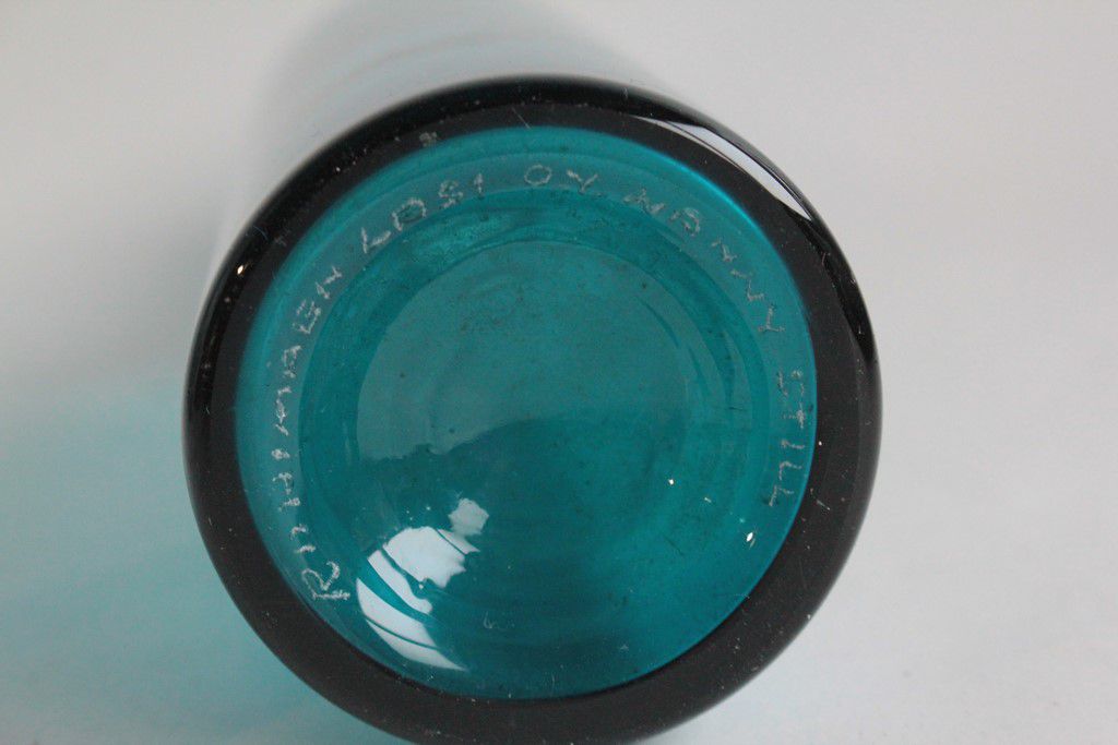 Glass bottle by Nanny still for Riihimäen Lasi O.Y Finland