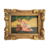 Oil on canvas by Gabrielle Guillot De Raffaillac