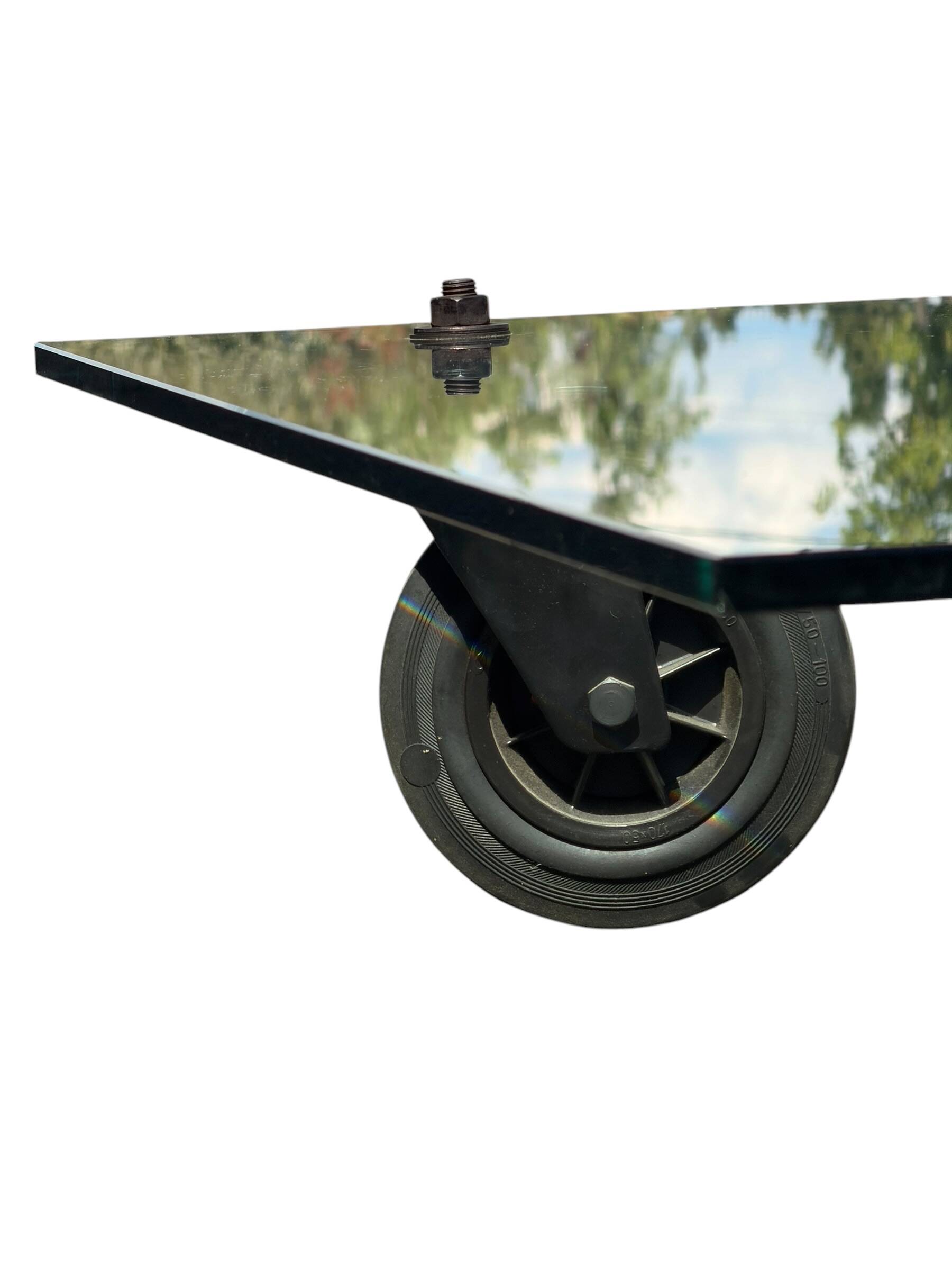 Coffee Table with Wheels Gae Aulenti FontanaArte Format XXL 150x100