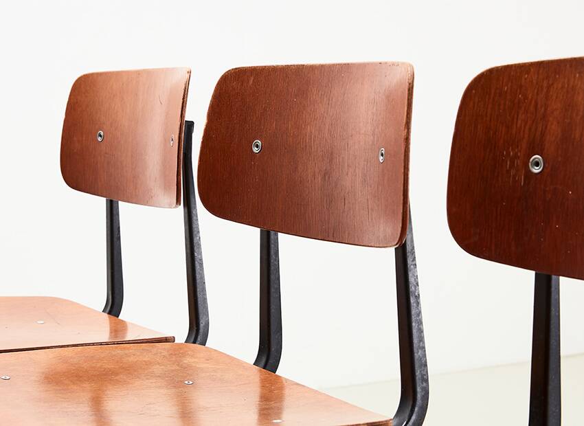 Friso Kramer Set of 4 Result chairs for Ahrend de Cirkel 1958