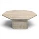 Italian design travertine coffee table from the 1980s.
