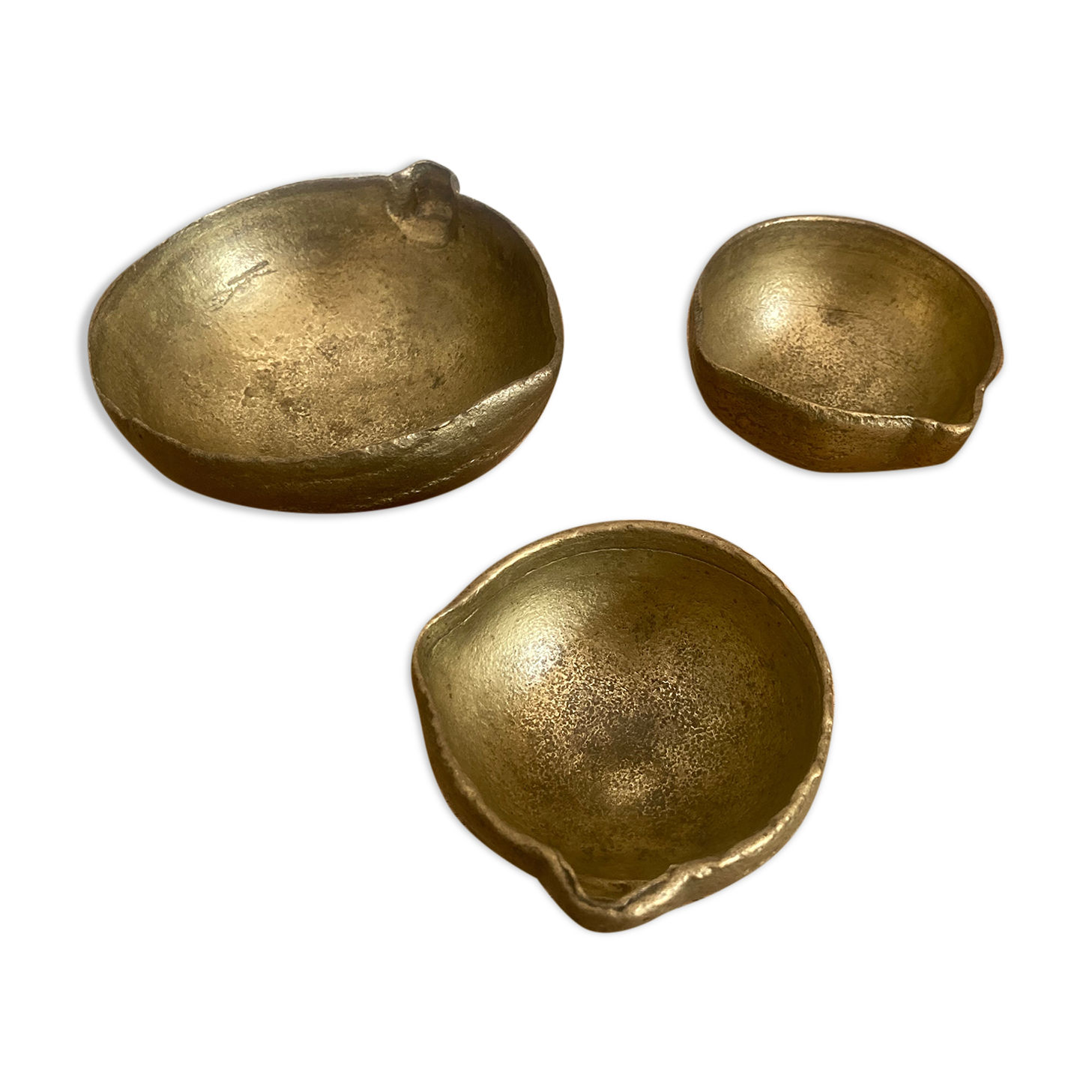 Empty bronze pocket or cup - old foundry ladle head