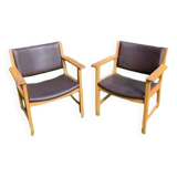 2 Hans Wegner armchairs model AP-50
