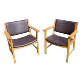 2 Hans Wegner armchairs model AP-50