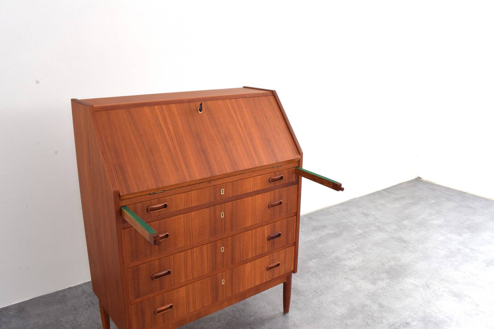 Mid-Century Danish Teak Secretary, 1960s.