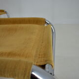 Set of four design chrome dining chairs by Viliam Chlebo, Czechoslovakia, 1980s