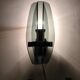Smoked glass wall sconce. Italy, 1970s.
