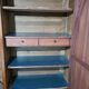 Antique 3-door wardrobe with mirror