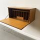 Mid-Century Modern wall mounted desk unit by Beaver and Tapley