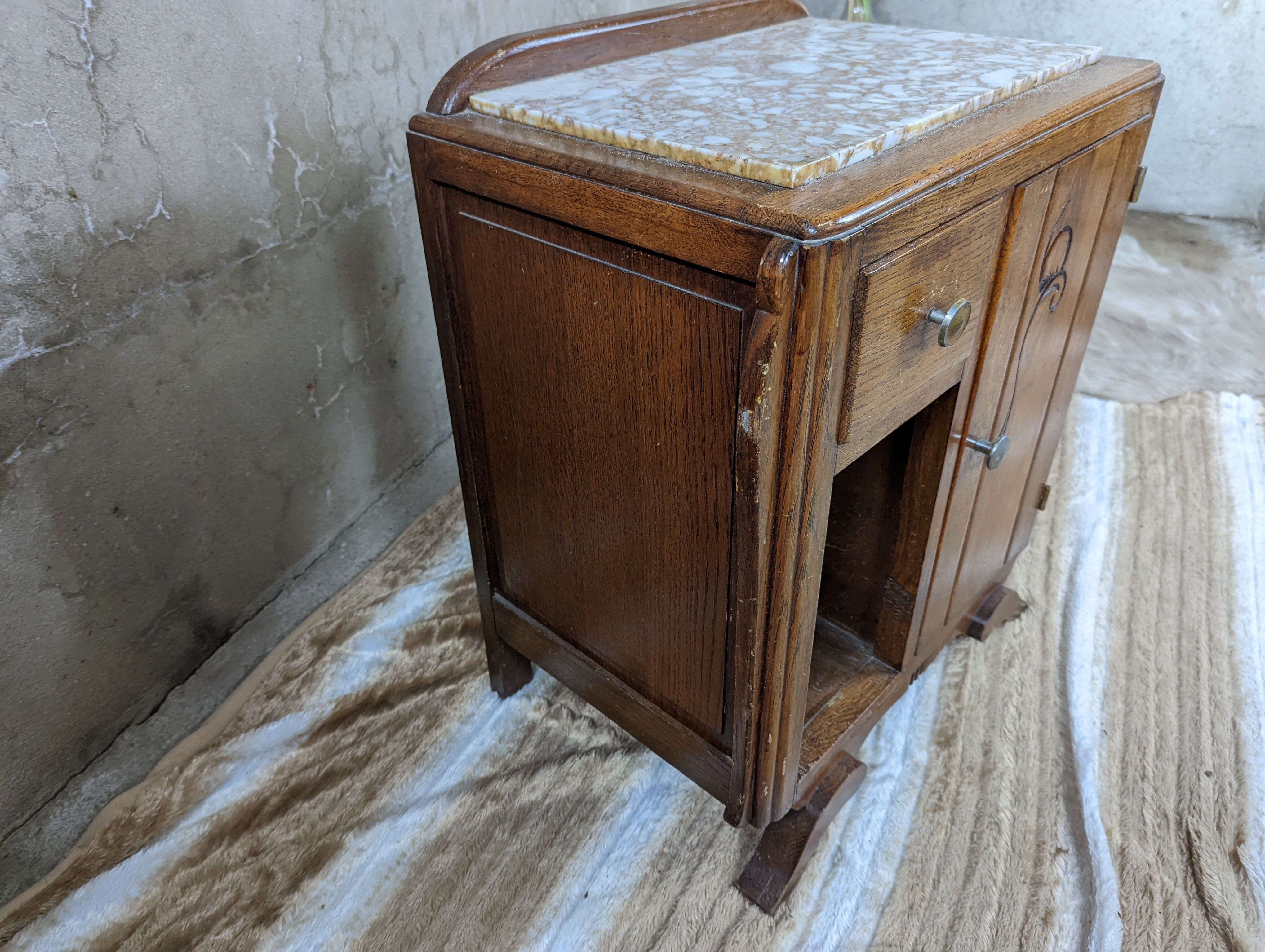 Vintage bedside table