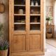 Antique Parisian wardrobe - raw solid wood: dresser bookshelf