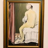 Painting reproduction of the bather by Jean Auguste Dominique Ingres