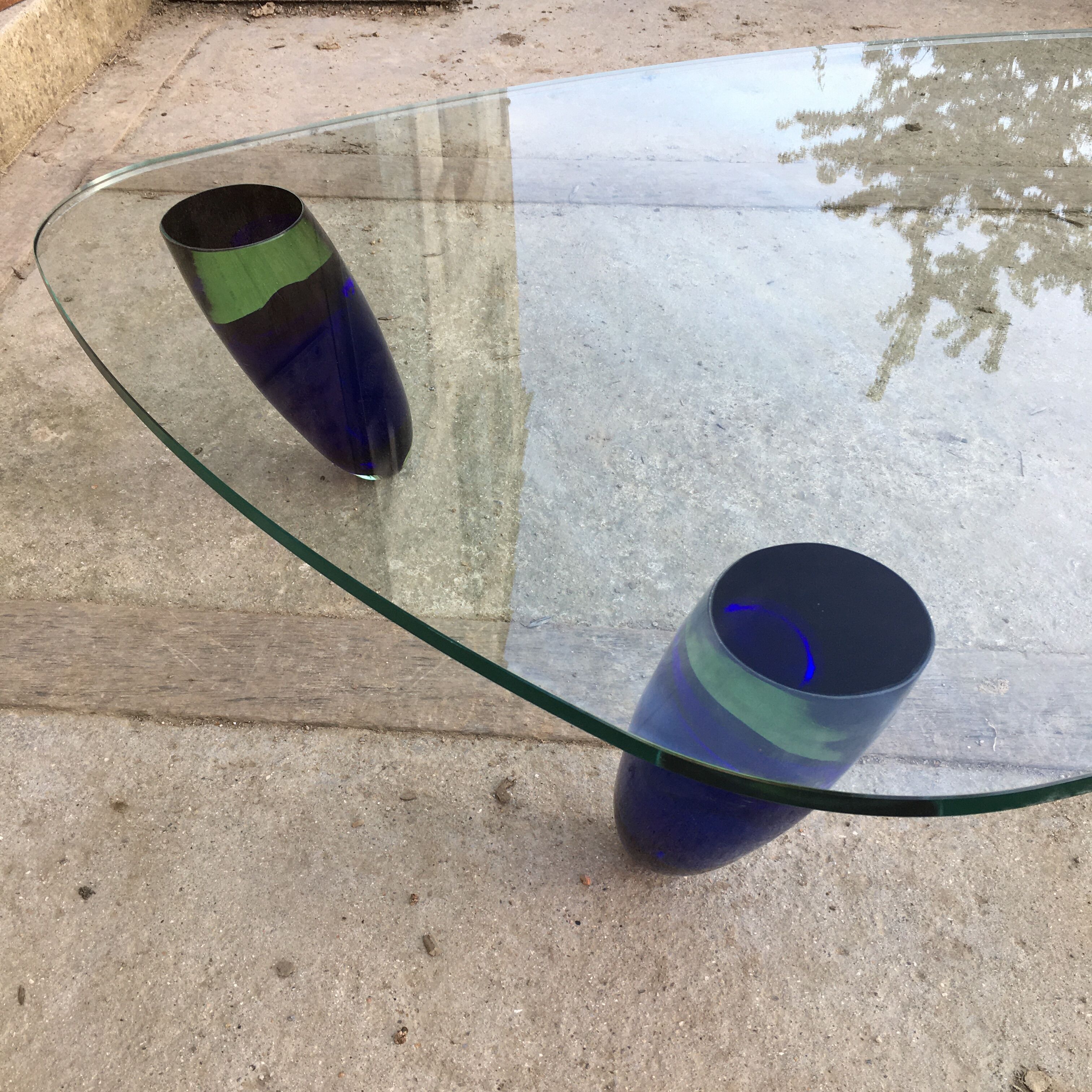 Murano glass coffee table design Maurice Barilone