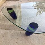 Table basse verre Murano design Maurice Barilone