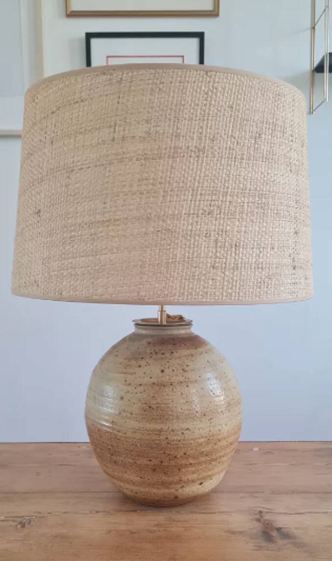 Sandstone lamp circa 1950
