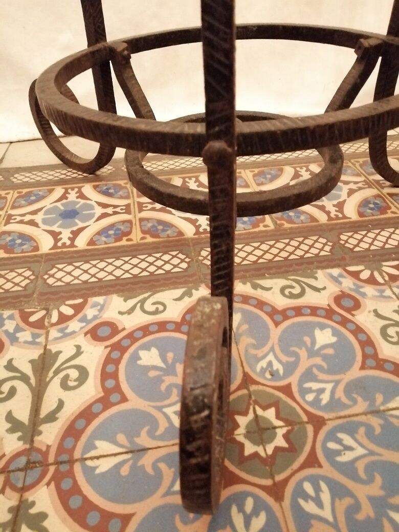 mantle door forged iron Courtrai art deco 1925 1930