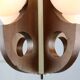 Mid-Century Scandinavian Chrome & Opaline Chandelier, 1960s