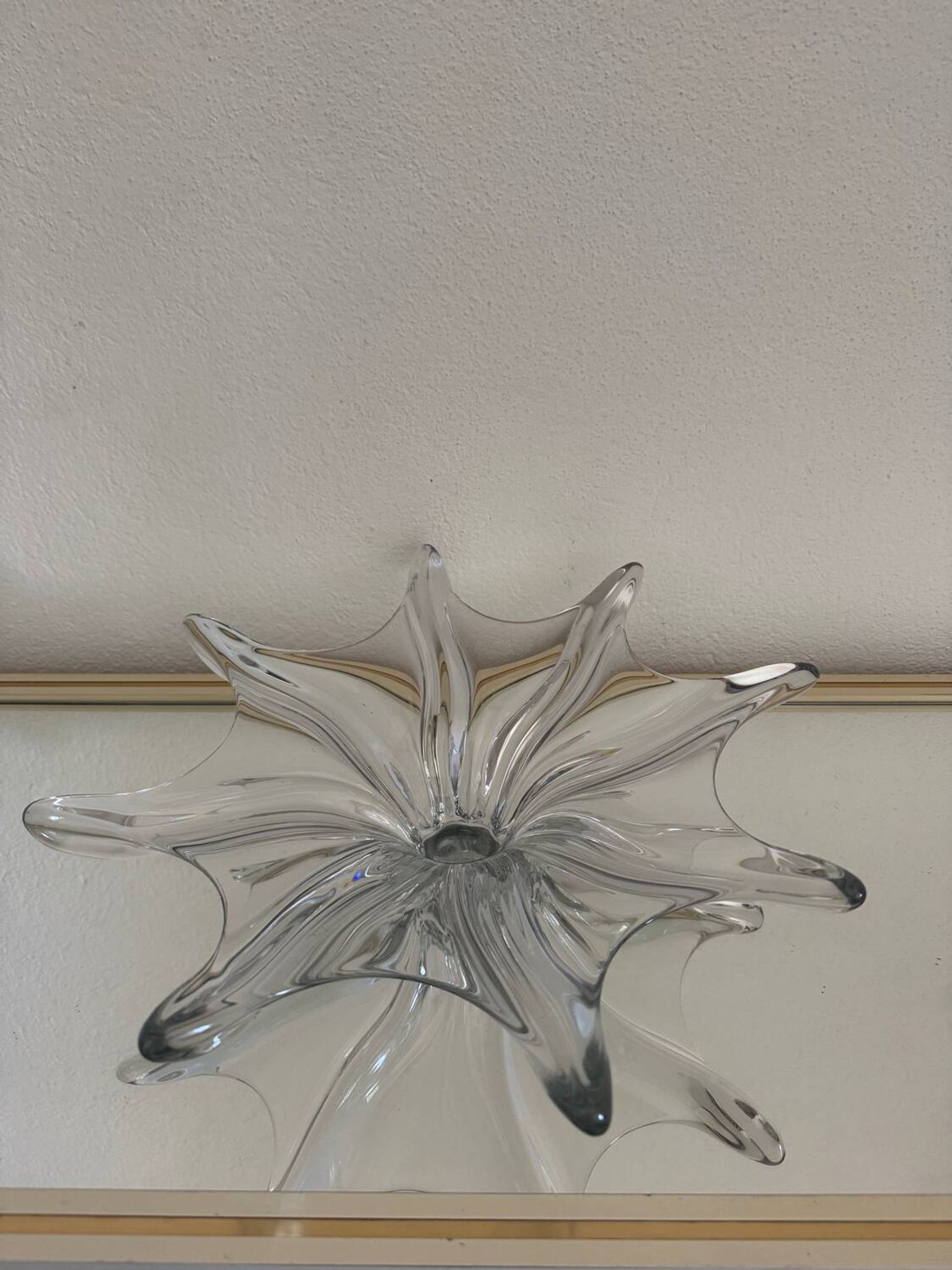 Coupe étoile en cristal de Vannes, années 60