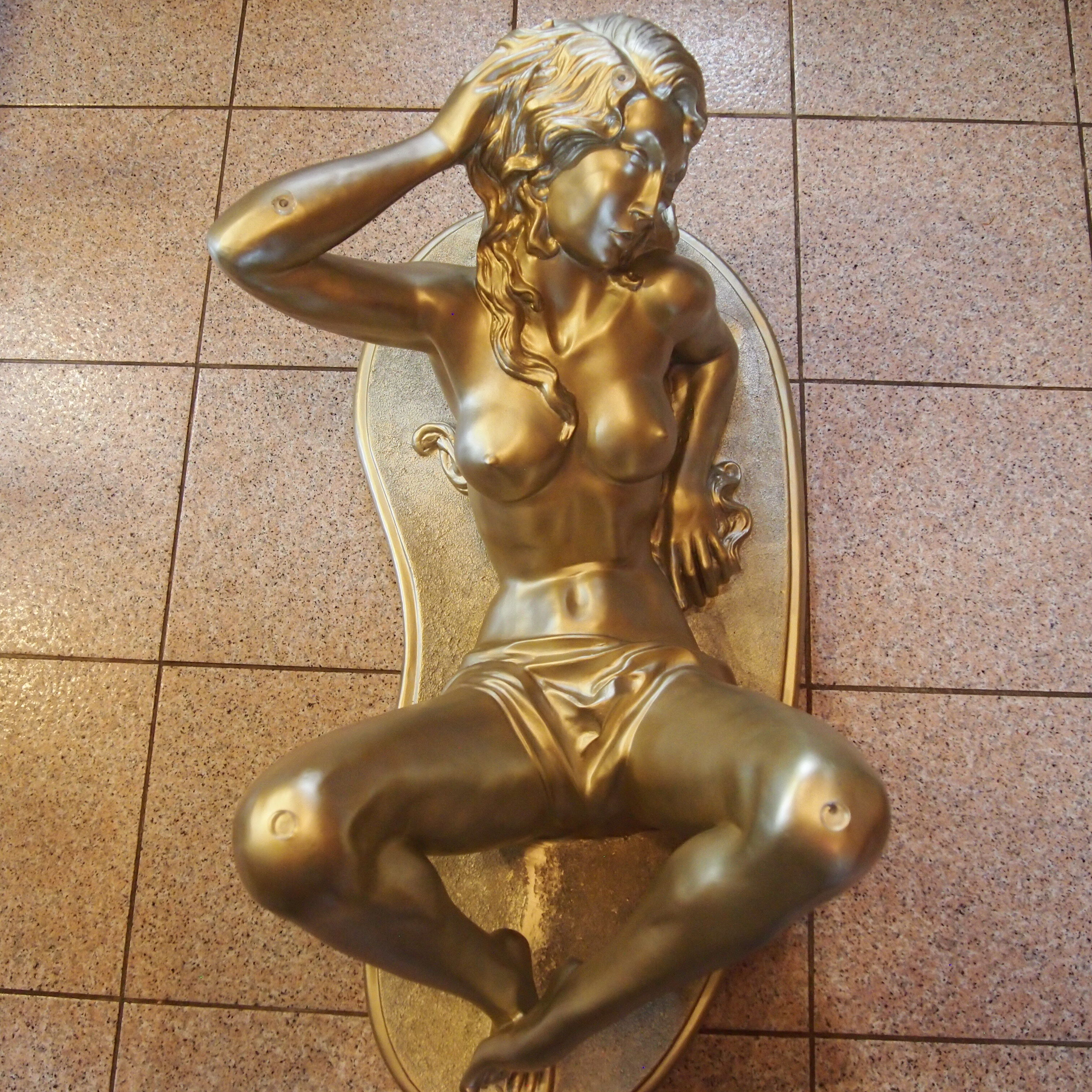 coffee table with glass plate - Resin/Polyester