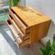 Vintage Scandinavian commode from the 1950s – Wooden furniture with 3 drawers, Nordic furniture, retro storage.