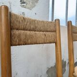 Set of 4 straw chairs circa Dordogne