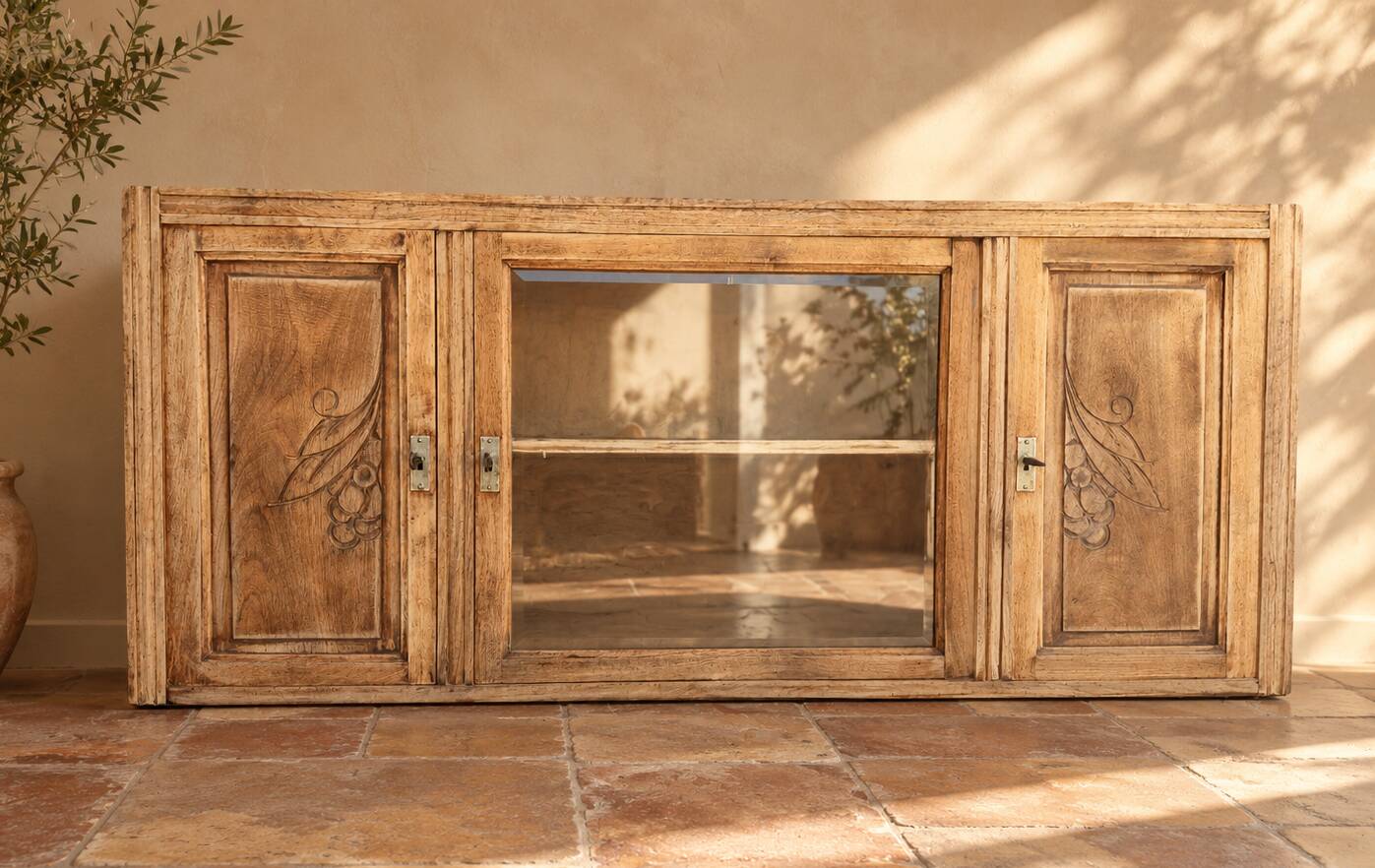 buffet bas enfilade noyer art déco