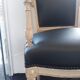 Restored black armchair