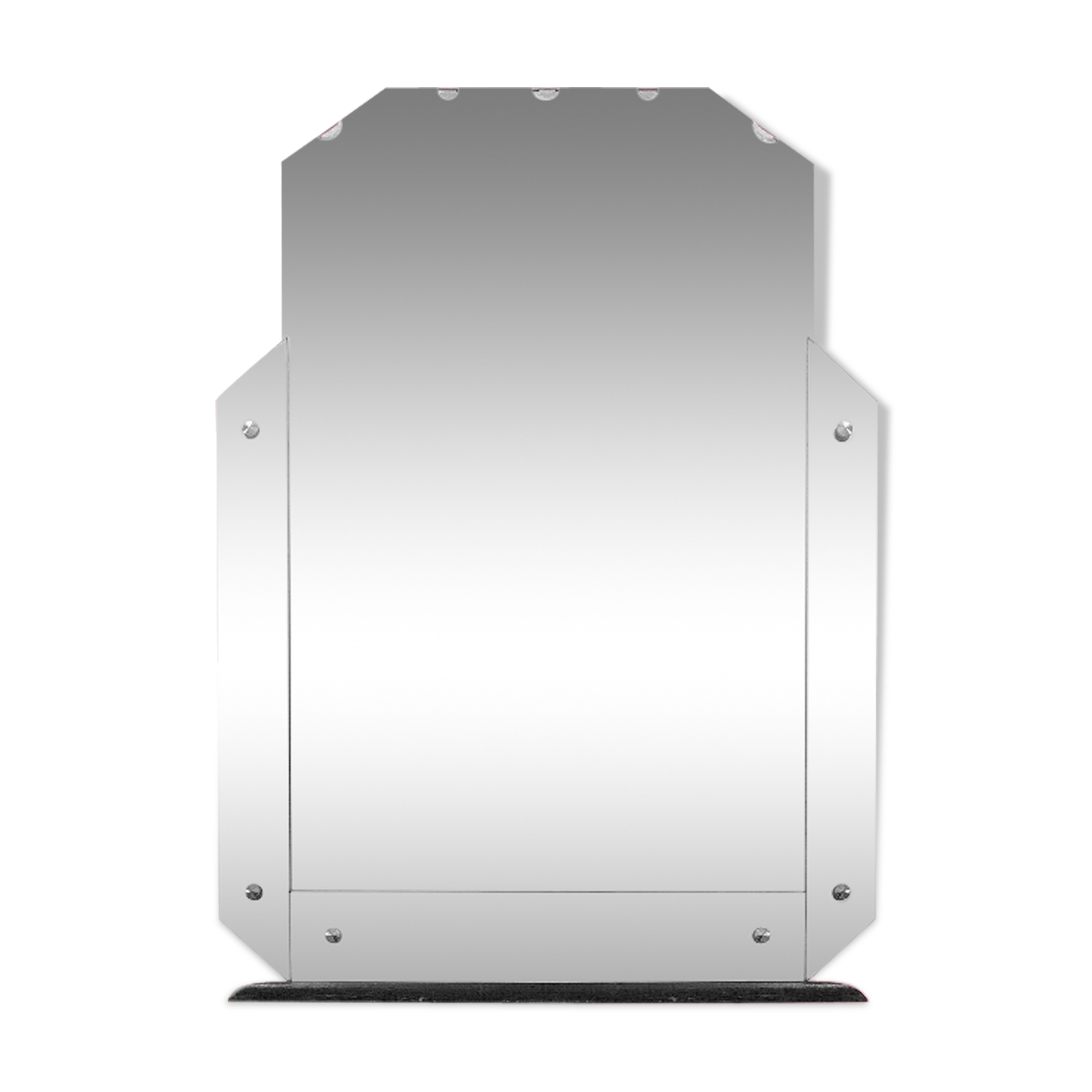 1950s - baroque rococo italian venetian mirror, 64x92cm