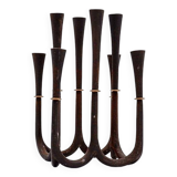 Cast iron and brass candle holder by Jens Quistgaard for Dansk designs, 1960