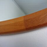 Large Danish Oval 501 Mirror in Teak by Aksel Kjersgaard, 1960s