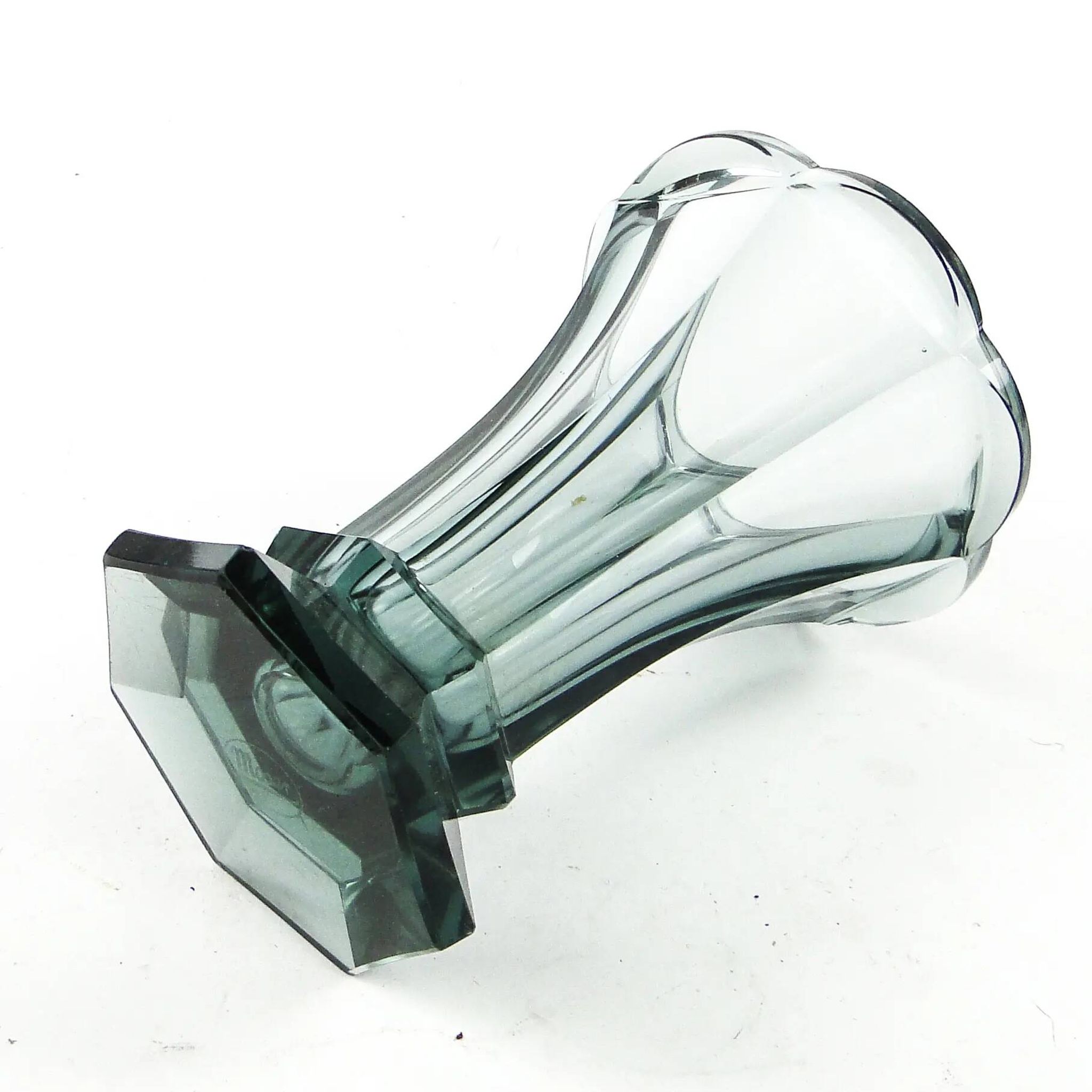 Vase, Art Deco, crystal, Moser, Czechoslovakia, 1930s