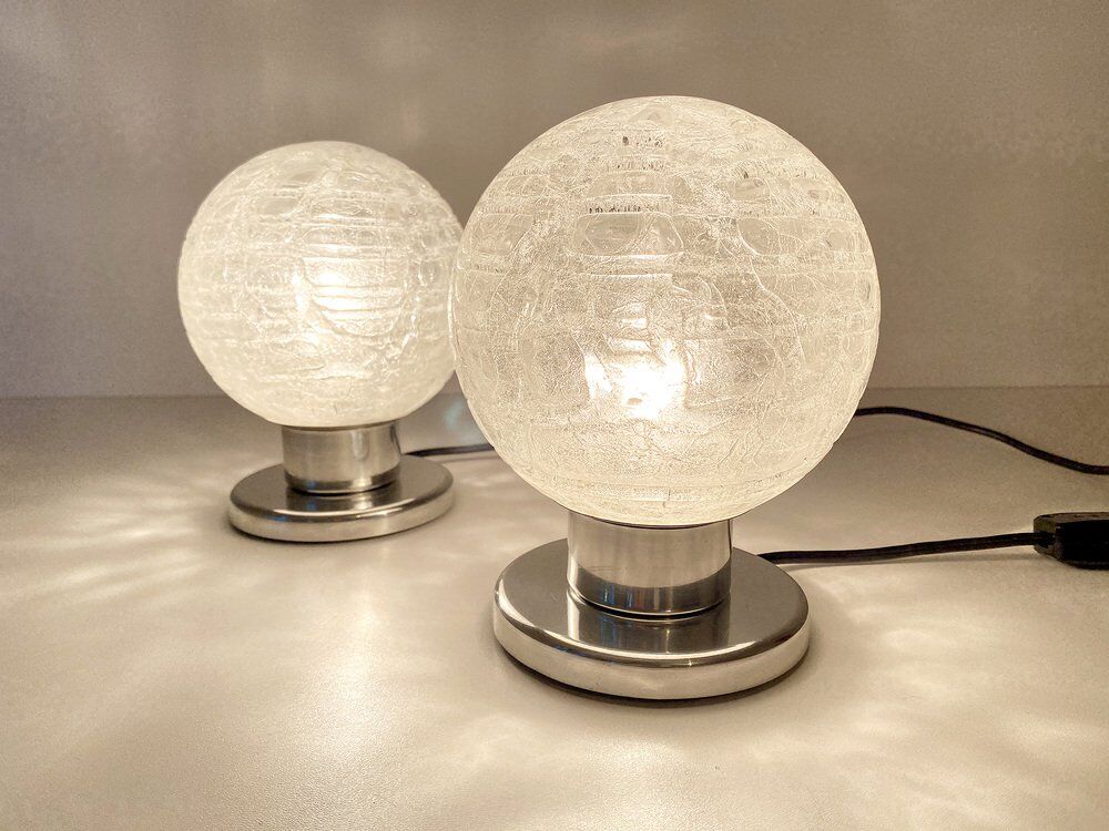 Pair Vintage Space Age Table Lamps from Doria