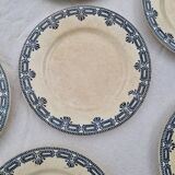 Set of 11 Dessert Plates Ter De Fer Salins Rivoli Model