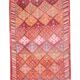 Tapis Couloir Turc Géométrique, Tapis Tribal Vintage, 87x366 Cm