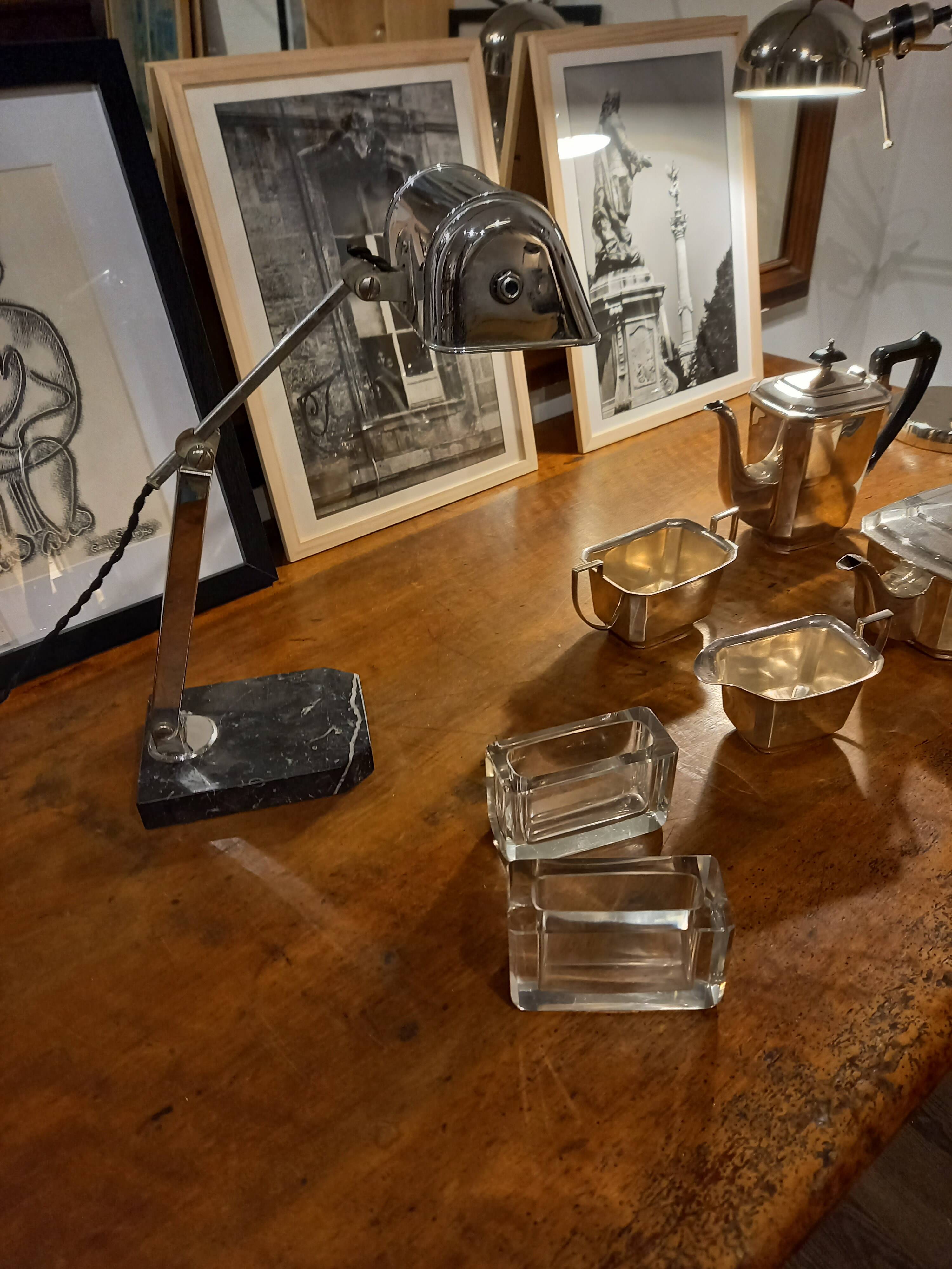 Art deco “Pirouette” desk lamp for Fare, 1930s